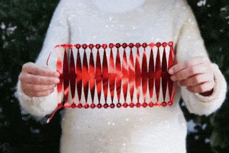 POP-UP White Glitter Christmas Ball Ornaments 6 ct. 3.5"; COLLAPSIBLE Large Xmas Tree Plastic Baubles; Shatterproof