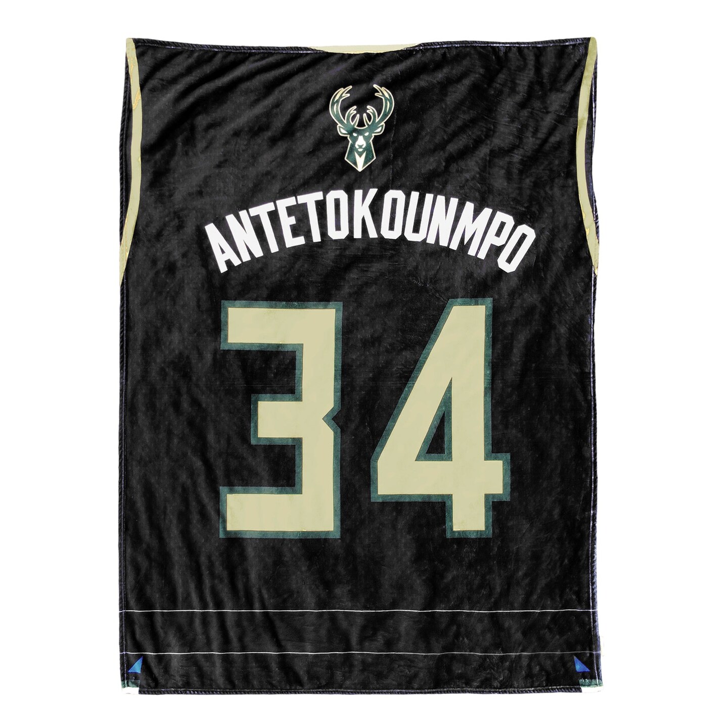 Sleep Squad Milwaukee Bucks Giannis Antetokounmpo 60&#x201D; x 80&#x201D; Rachel Plush Jersey Basketball Blanket