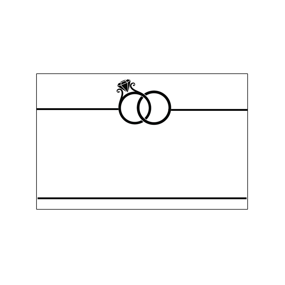 StoreSMART - Placecard Nametag Holders - Wedding Pack - 20 Pack - White