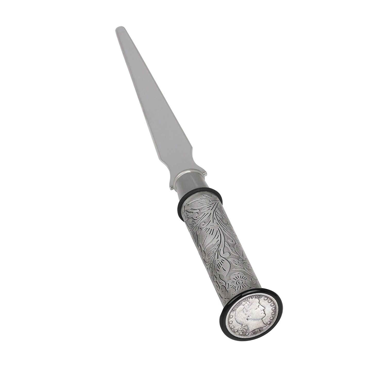 Silver Barber Dime Letter Opener and Magnifying Glass Gift Set