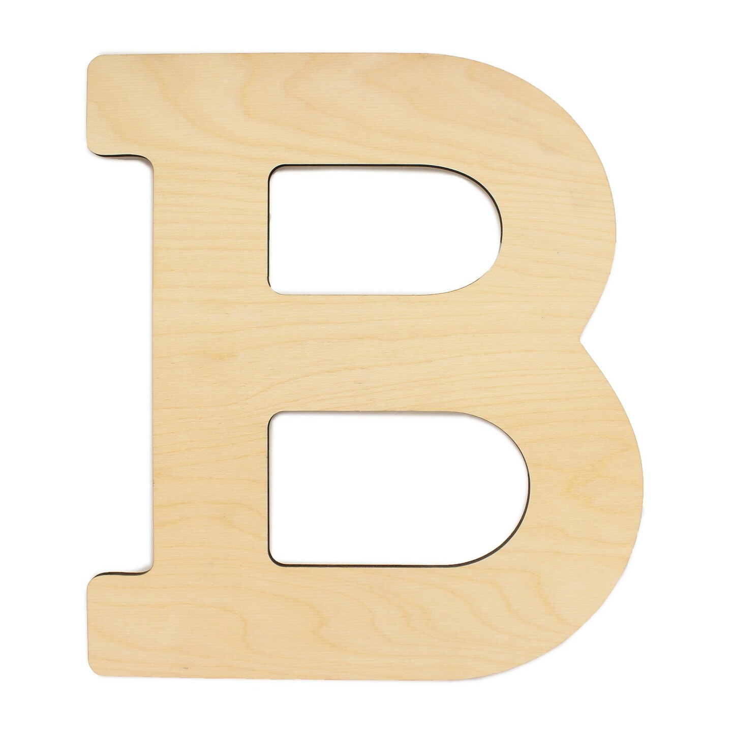 Essentials By Leisure Arts Arts Wood Letter 13&#x22; Birch B