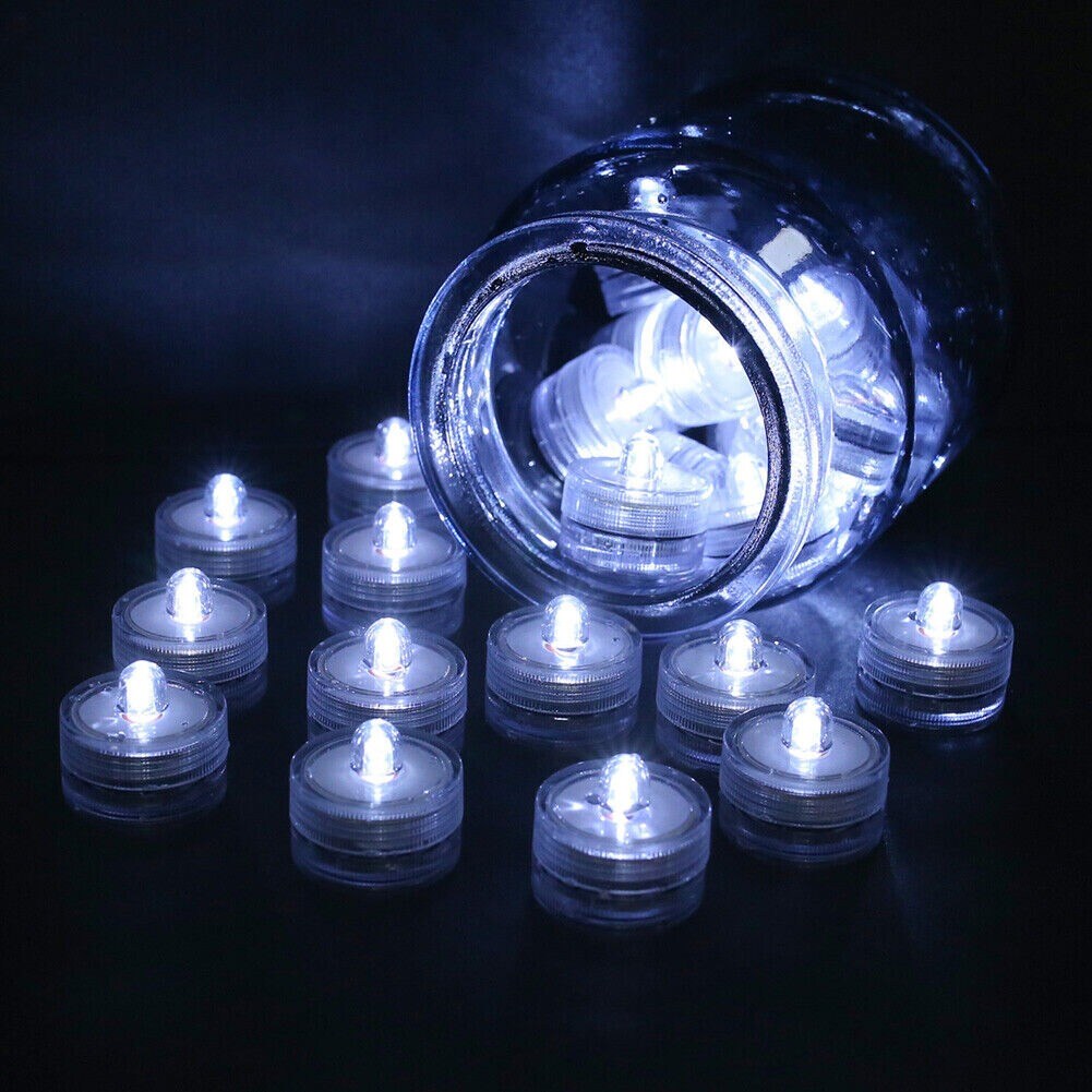 Waterproof LED Submersible Tea Lights for Wedding and Party Decoration
