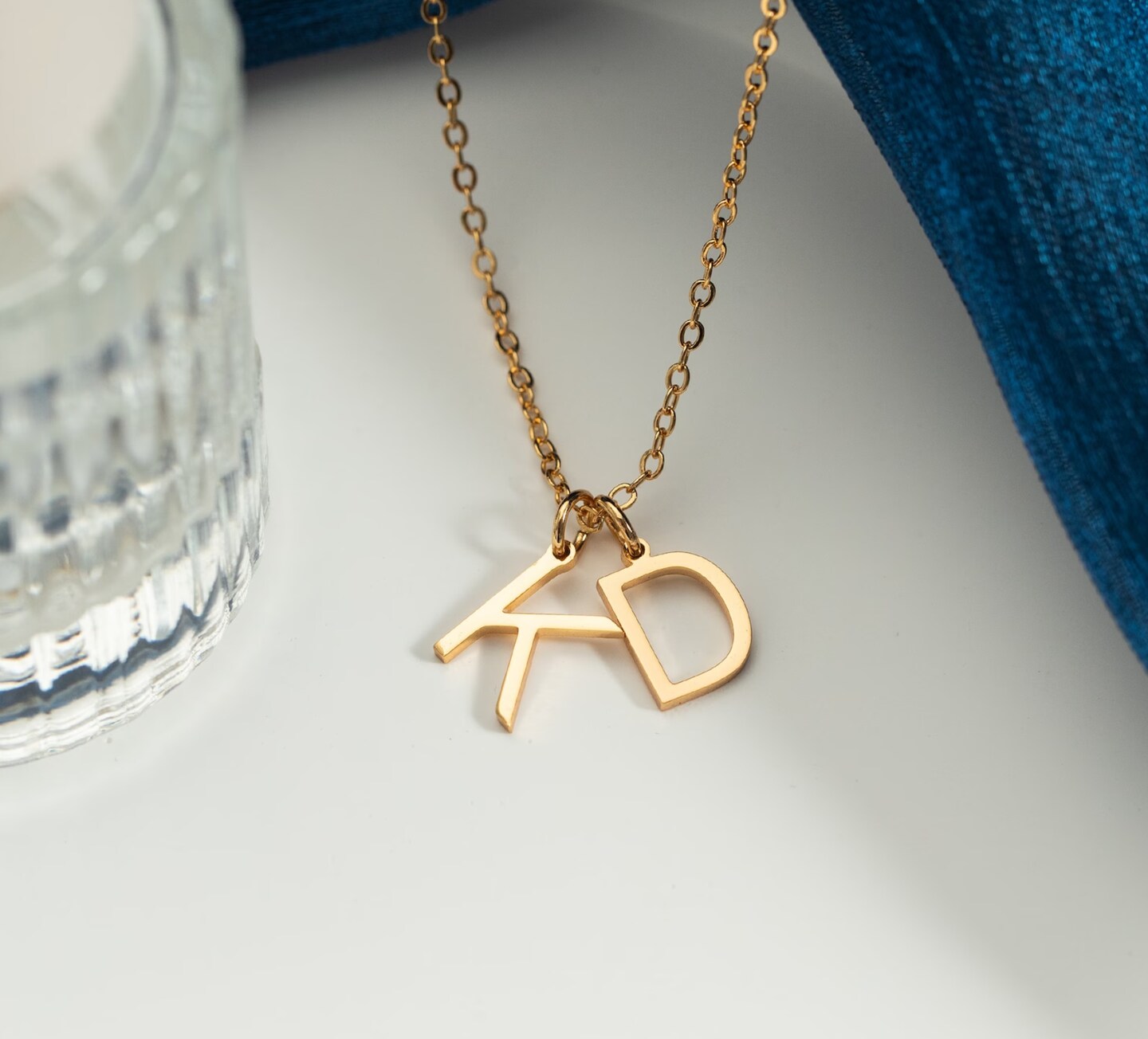 Personalized Initial Necklace Custom Letter Necklace Dainty