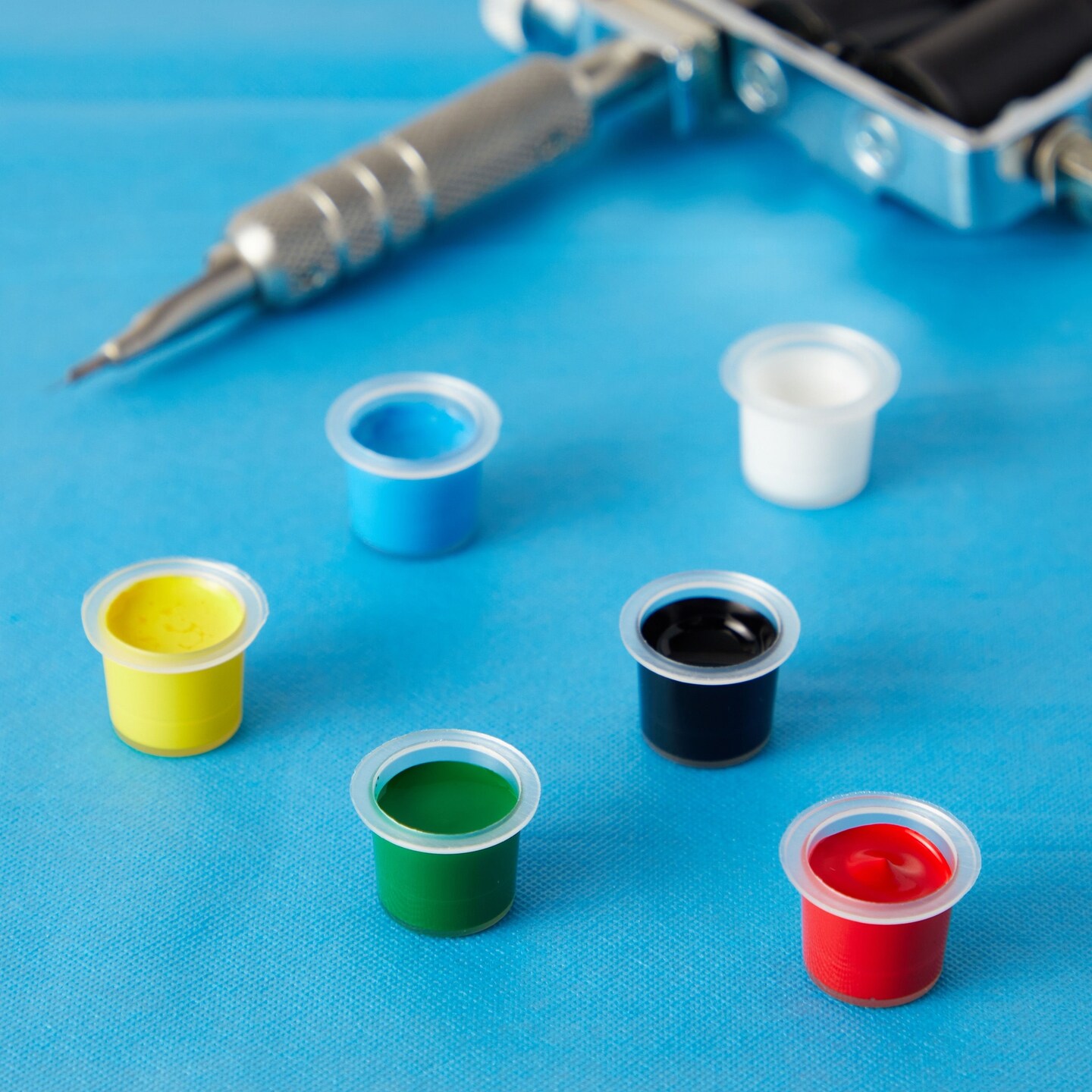 1000 Pack Disposable Tattoo Ink Caps, Pigment Cups for Microblading (14mm)