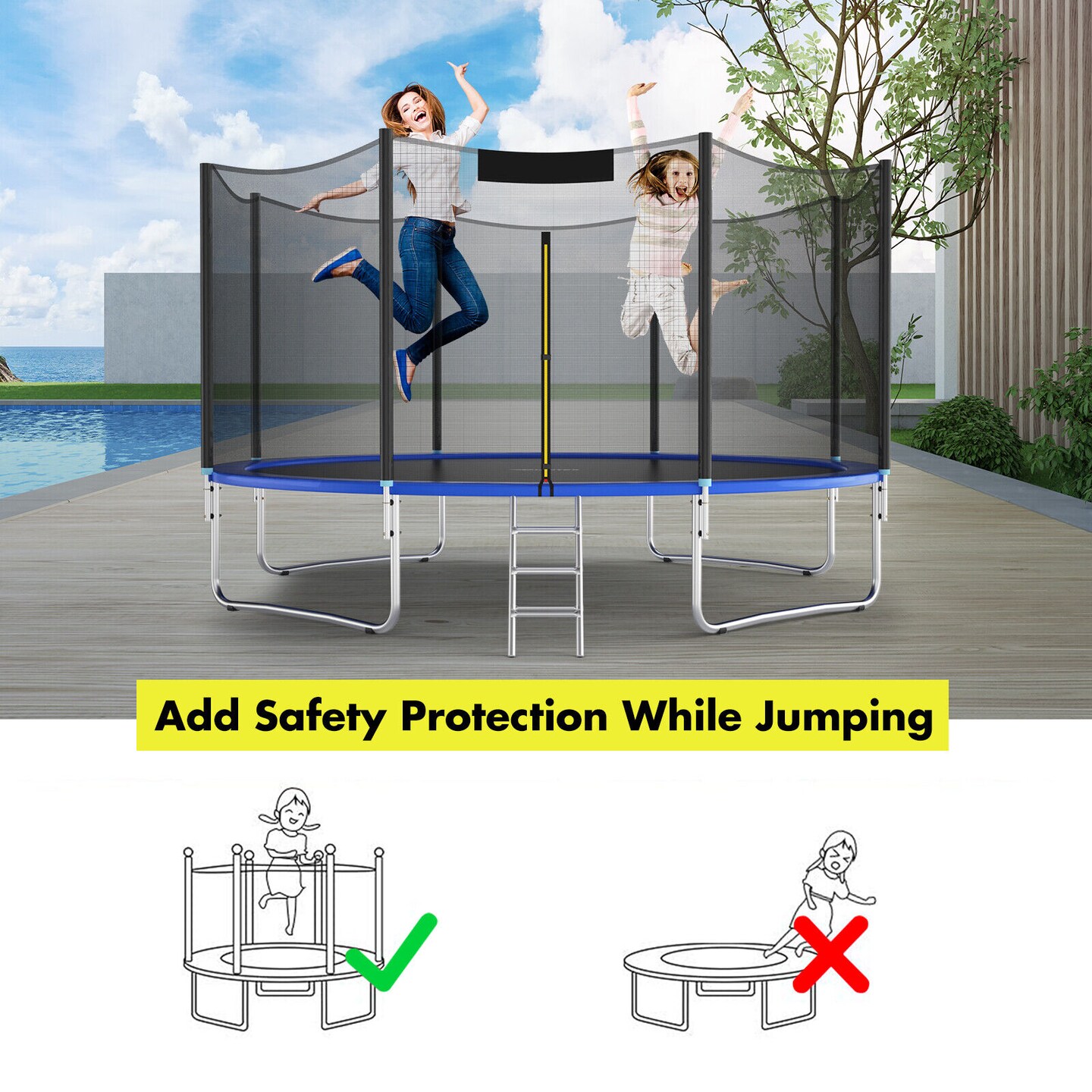 Trampoline Replacement Safety Net