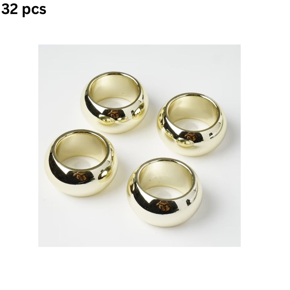 Acrylic Catering Decor Napkin Rings 32 pcs Michaels