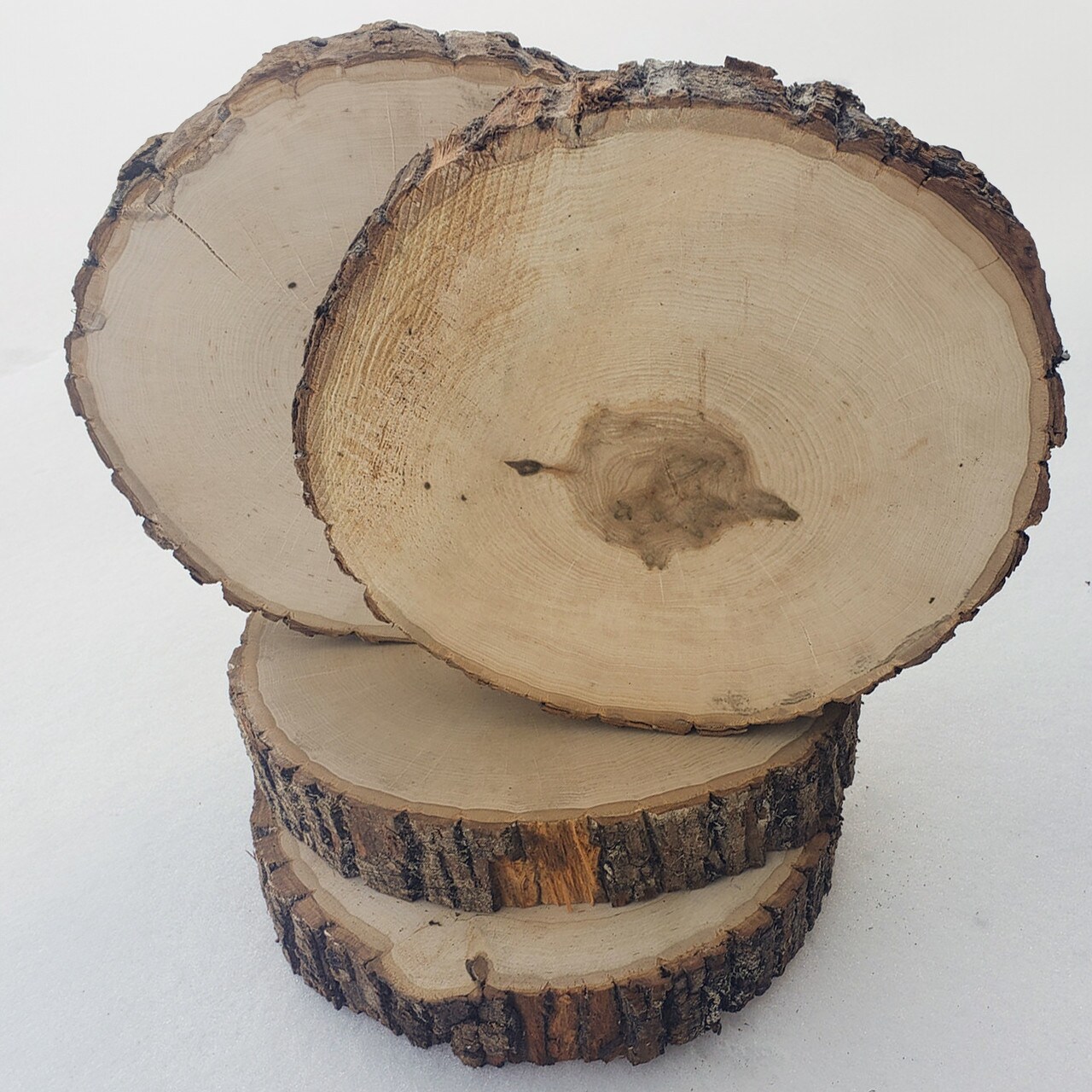 Wilson D&#xE9;cor Large Wood Thick Round Extra Value Pack 14pk