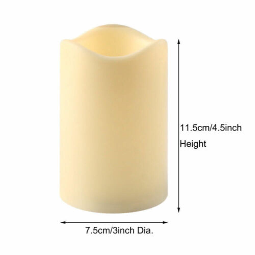 Kitcheniva Flameless LED Candle Lights Battery Operated 2 Pcs