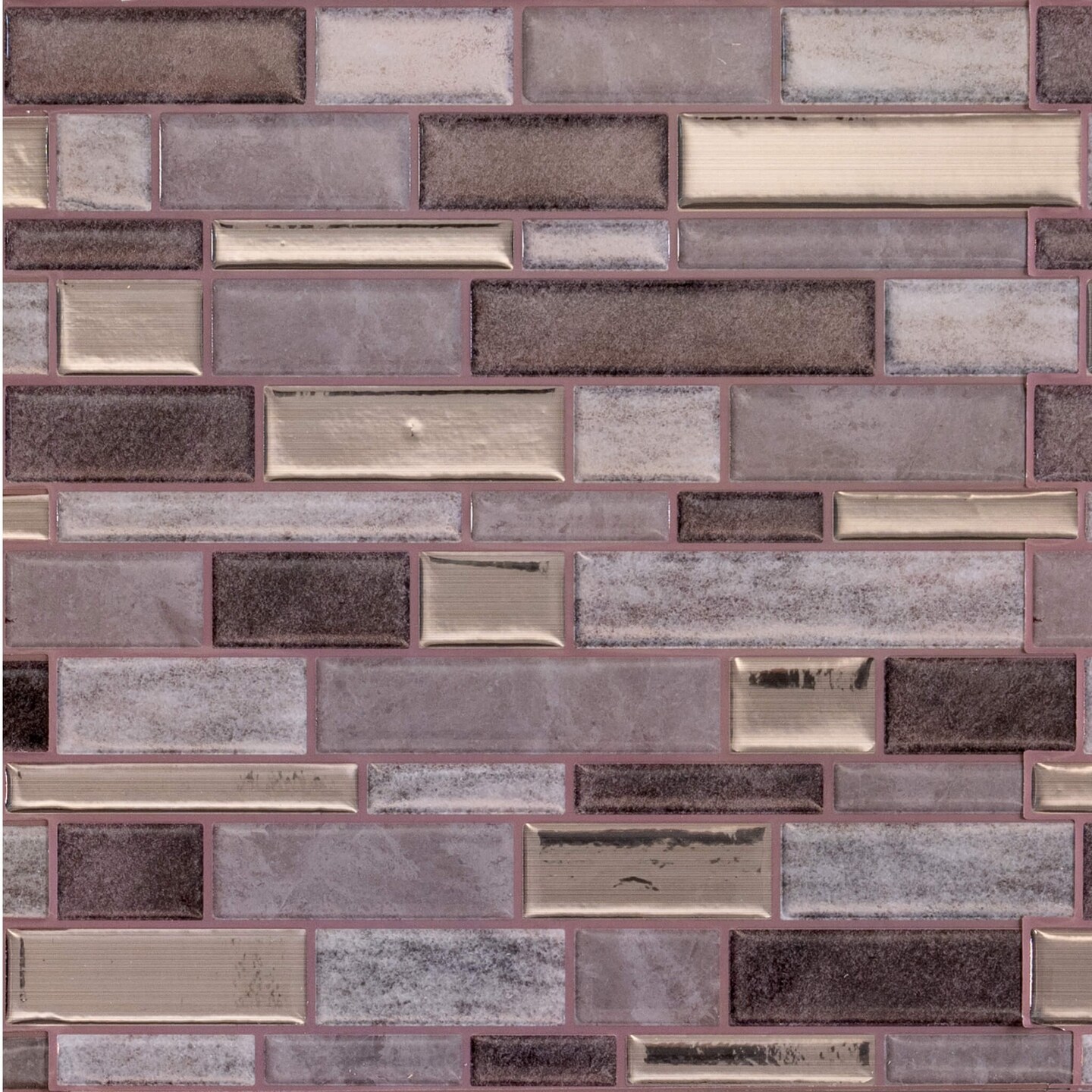 4-Pack Peel and Stick 10.5" x 10.5" Mosaic Tile Backsplash Covers 3.06 Sq. Ft