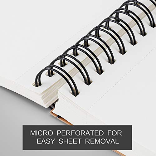 Sketchpad 9X12&#x22; Inch (68lb/100g), 100 Sheets of TOP Spiral Bound Sketch Book for Artist Pro &#x26; Amateurs | Marker Art, Colored Pencil, Charcoal for Sketching