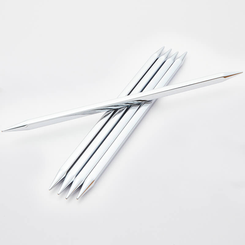 Knitter's Pride Nova Cubics Platina 8" Double Pointed Knitting Needles - Size US 3 / 3.25mm