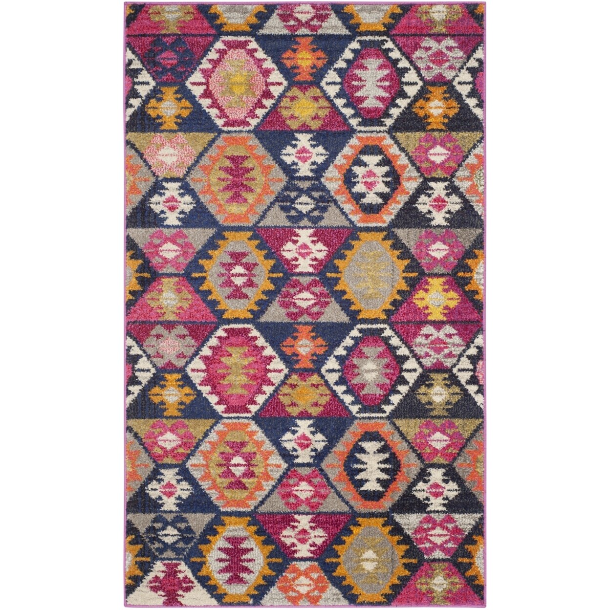 Safavieh Monaco Collection Mnc218F Multi Rug Modern Area Rug Carpet Bohemian