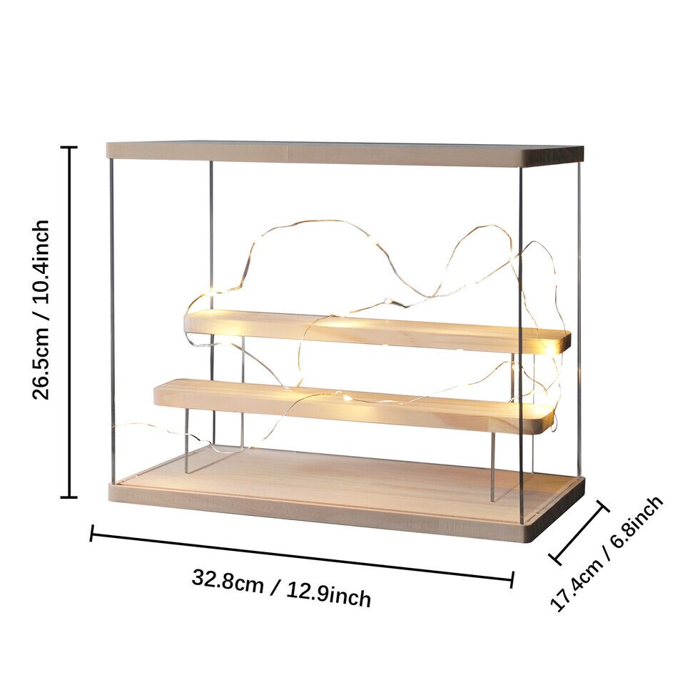 28 Front Loading LED Display Case with Glass Frame by Studio