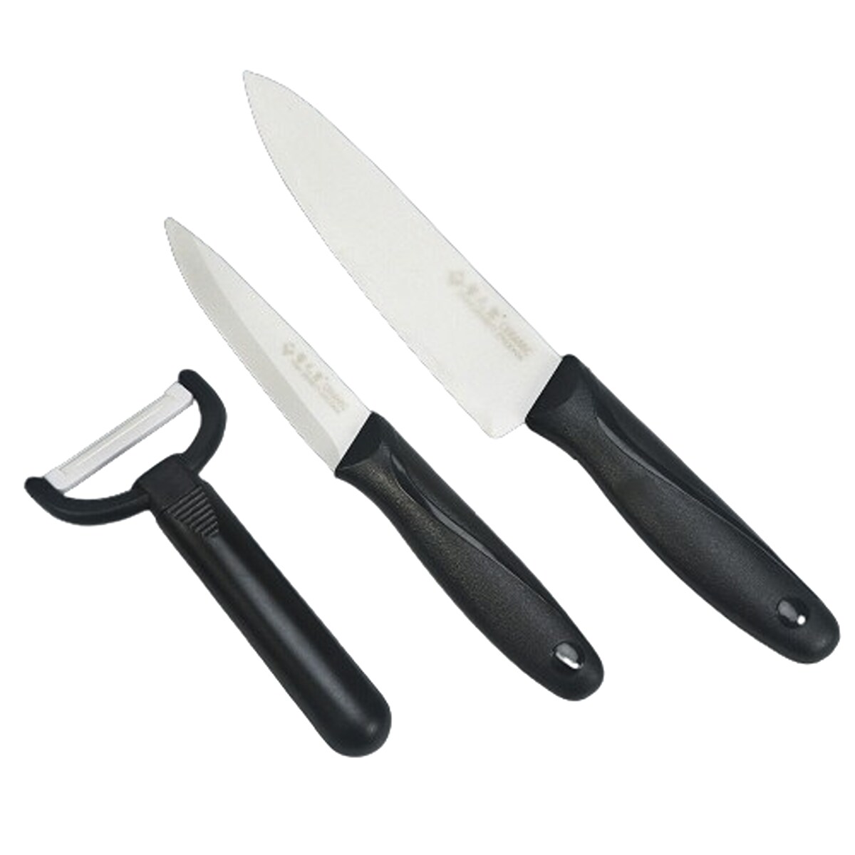 Kitchen Ceramic Blade Knife Set With Sheath Slicing Peeler Cooking Chef  Knives