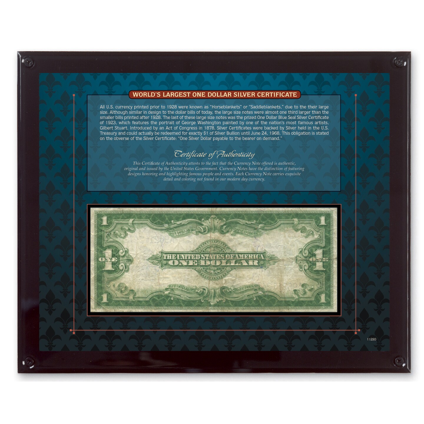 World&#x27;s Largest Silver Certificate