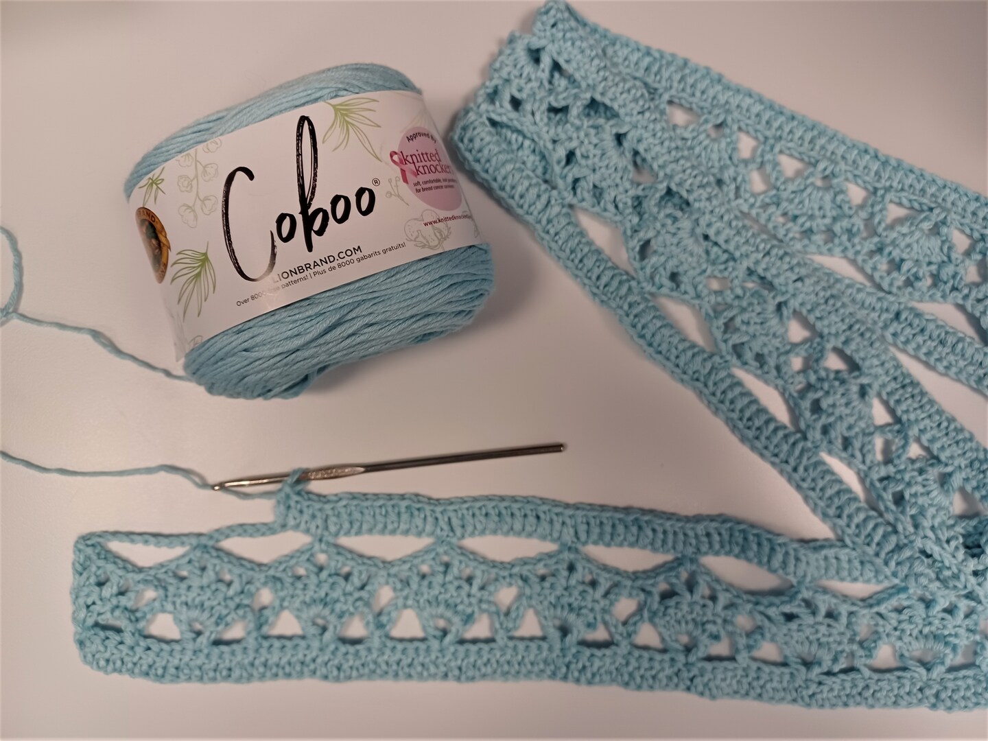 CROCHET PATTERN - ICE BLUE CROCHET LACE TOP image 4