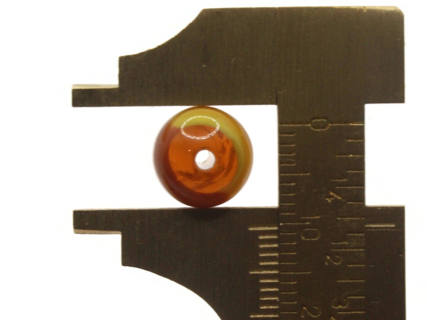 12 12mm x 10mm Tan and Brown Vintage Lucite Barrel Two Tone Plastic Beads