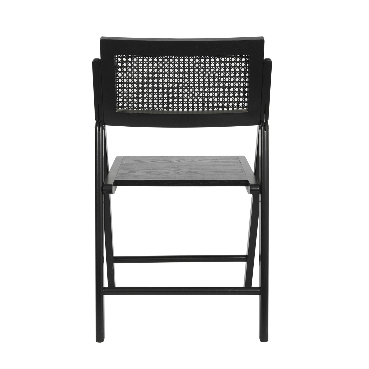 Merrick Lane Gordon Set of 2 Cane Rattan Folding Chairs