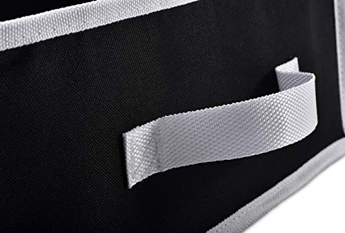Gift Wrap Storage Organizer, Easily organize Wrapping Paper, Ribbons, Bows, Scissors, Fits 18-24 Standard Rolls, Keeps Gift Supplies in Perfect Condition & Ready for Next Season, (Black)