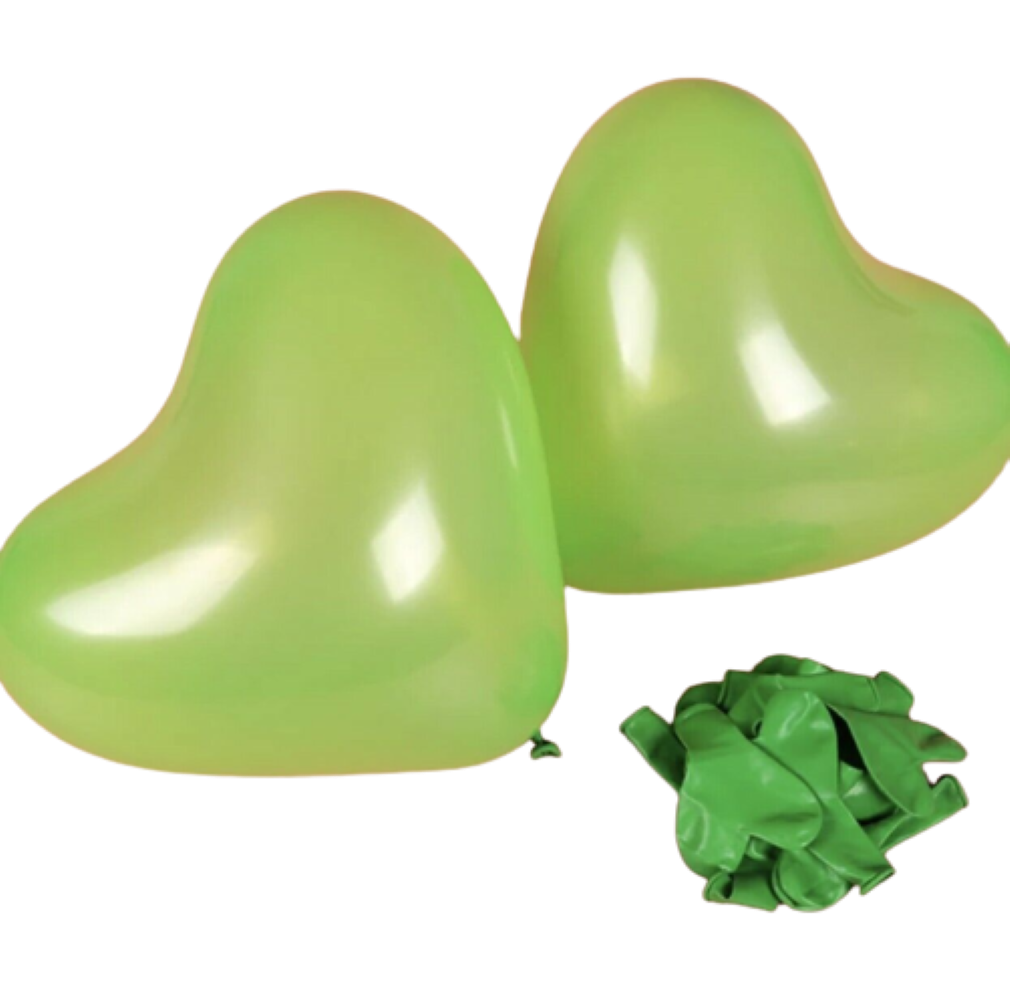 Kitcheniva 10&#x22; Pearl Latex Heart Balloons 2 Pcs