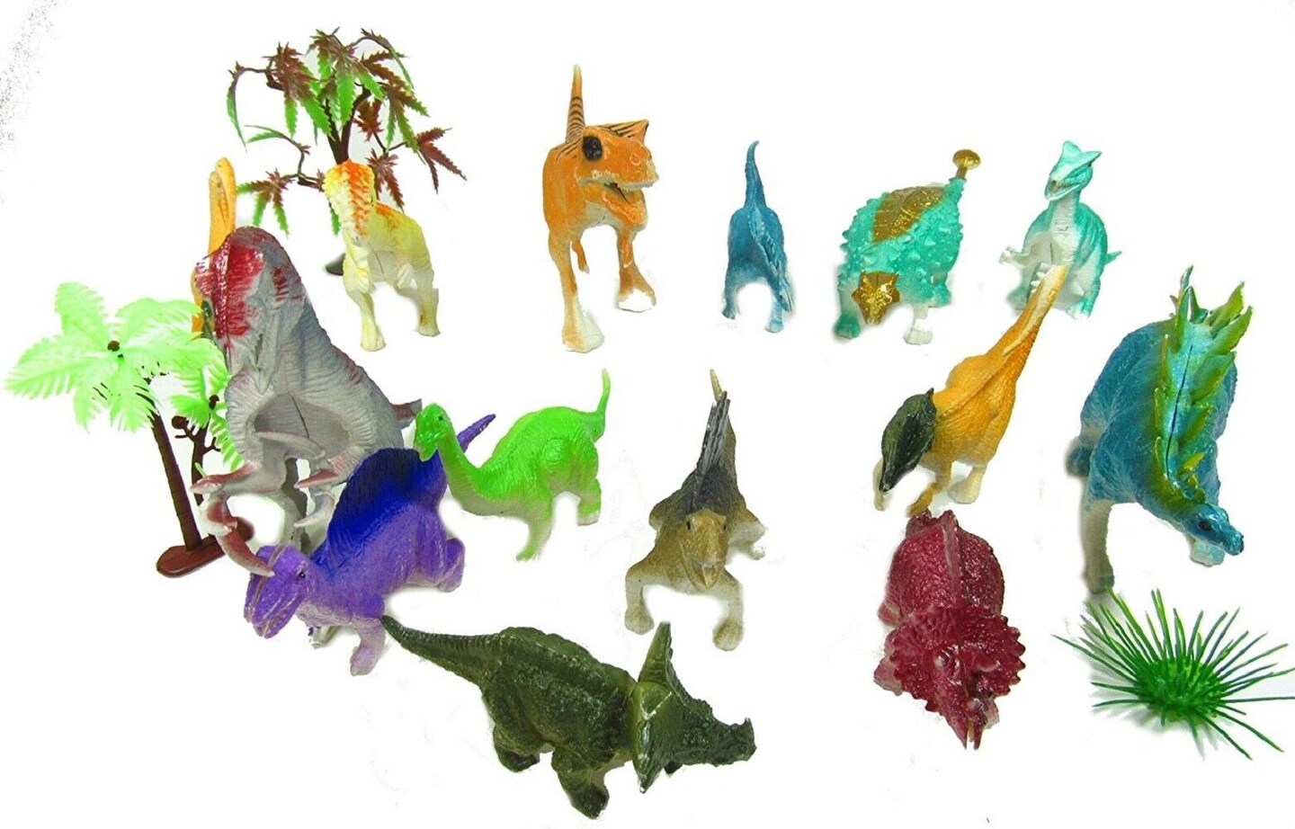 Kitcheniva Kids Assorted Prehistoric Dinosaurs & Plant Toy Gift Idea 15 ...