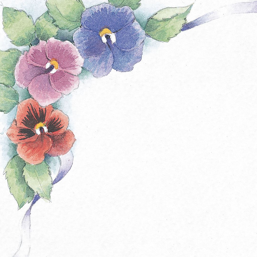 Great Papers! Pretty Pansies Stationery Letterhead, Invitations and Announcements, Printer Friendly, 8.5&#x22;x11&#x22;, 80 Pack