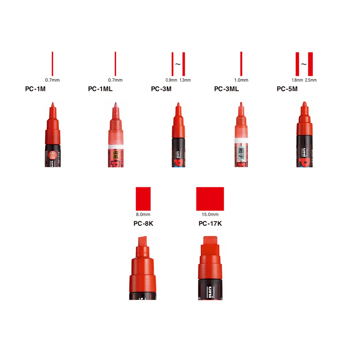 Posca Assorted Extra Fine PC-1M Paint Marker Set 20color per set