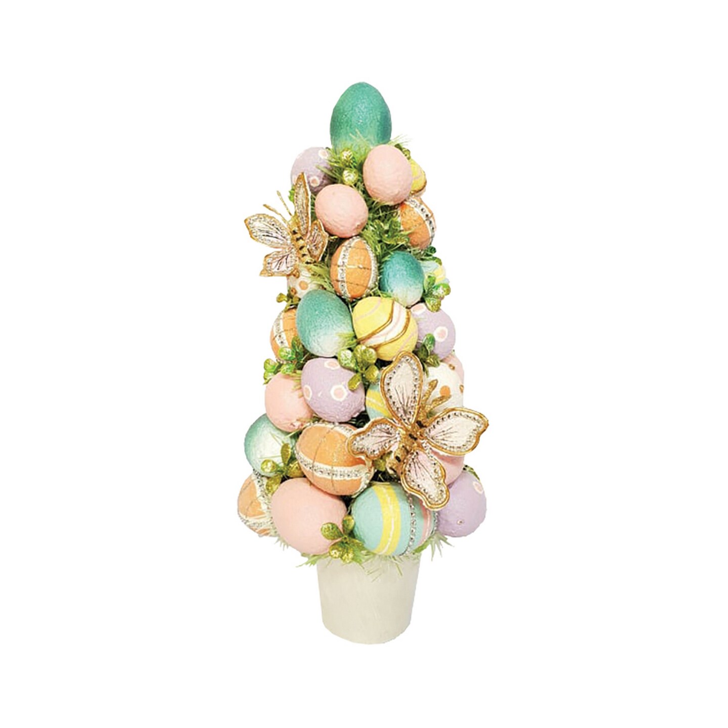 Eggs And Butterflies Gold Easter Tree Decoration Centerpiece