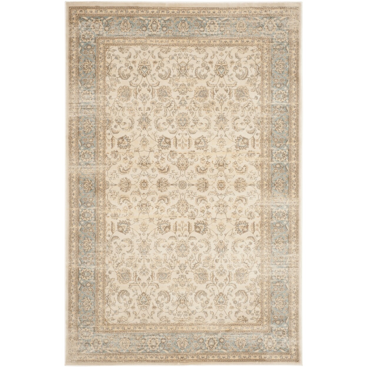 Safavieh Vintage Vtg571A Ivory / Light Blue Rug Transitional Modern Carpet