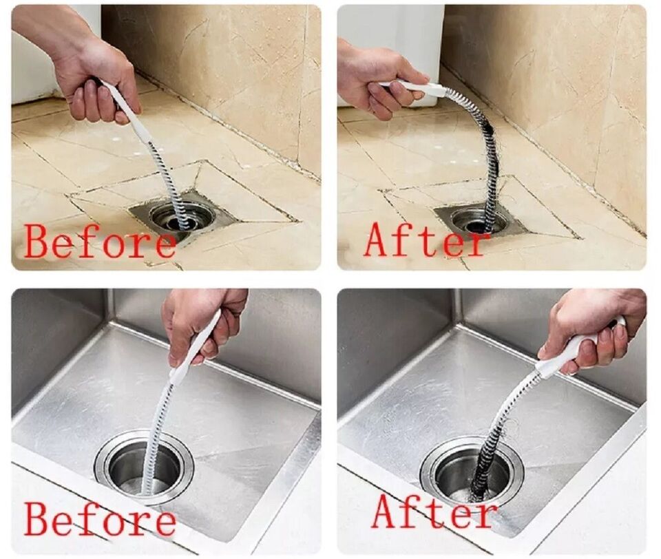 Kitcheniva Pipeline Dredging Brush Drain Overflow 4 Pcs