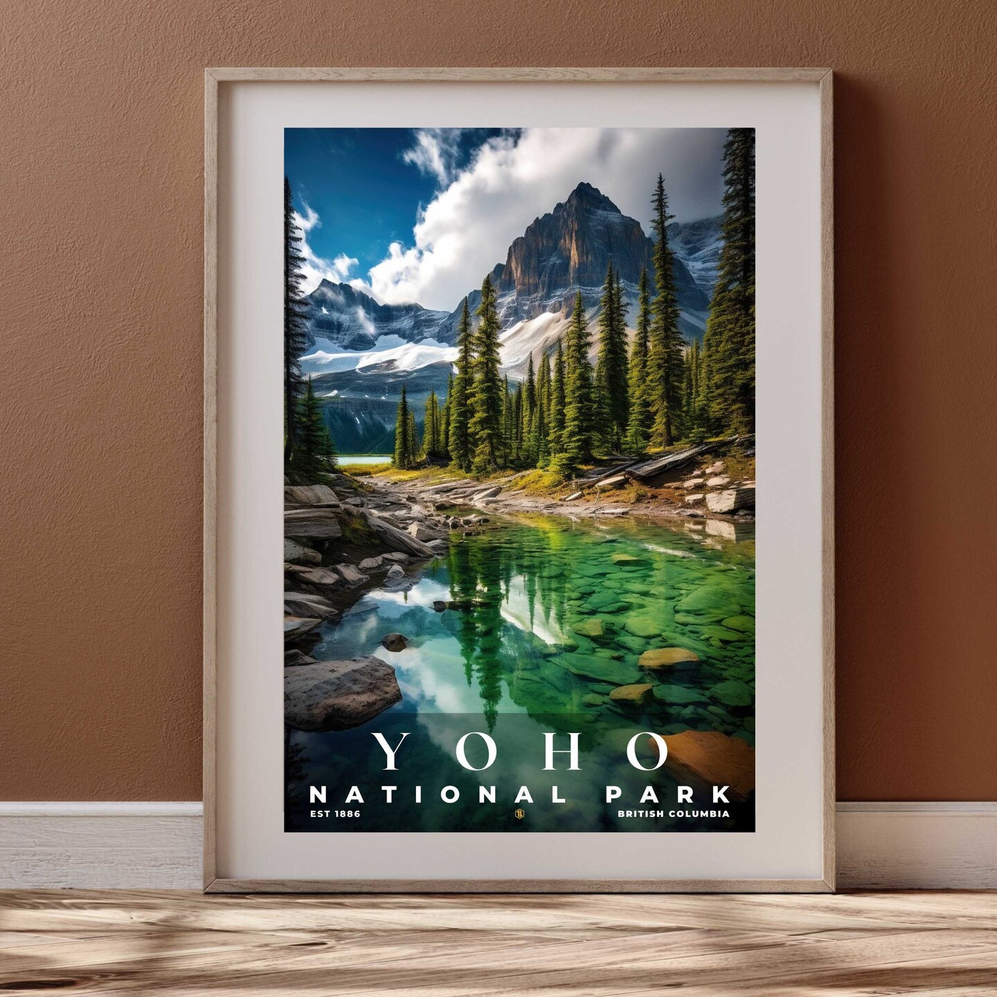 額装品/Paseo por la hoz del/フェルナンドゾーベル/ポスター Yoho National Park Poster, Travel Print, Office Poster, Home Decor