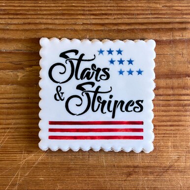 Stars & Stripes Cookie & Craft Stencil | CM208 by Designer Stencils | Cookie Decorating Tools |