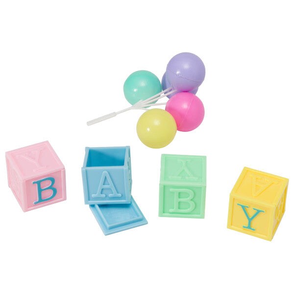 B-A-B-Y Blocks DecoSet&#xAE; Cake Decoration 