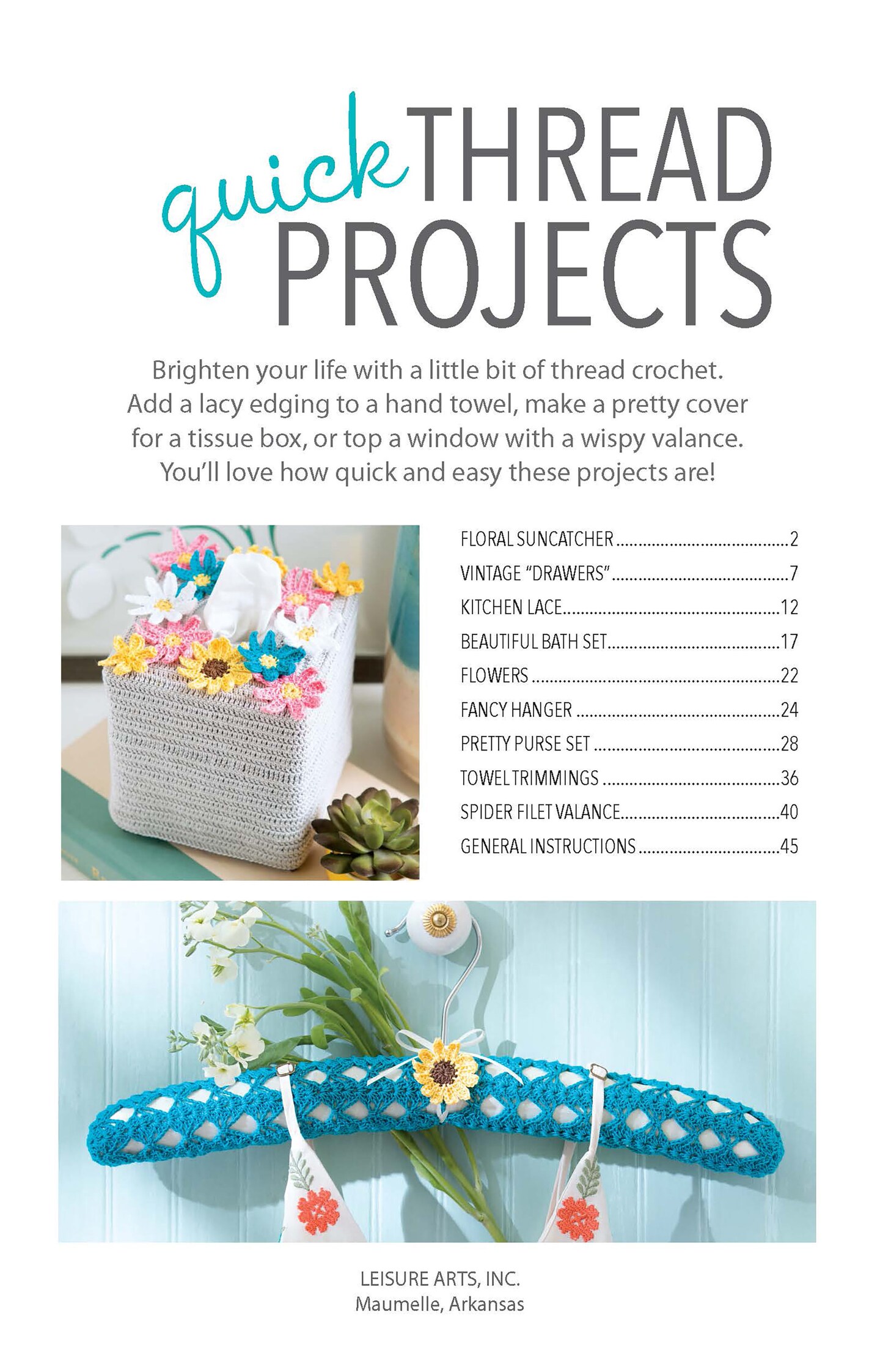 Leisure Arts Quick Thread Projects Crochet Book | Michaels