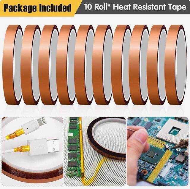 ULTECHNOVO 12 Rolls Heat Transfer Tape Wear- Insulated Tape Heat