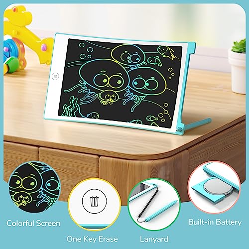 TECJOE 2 Pack LCD Writing Tablet, 8.5 Inch Colorful Doodle Board