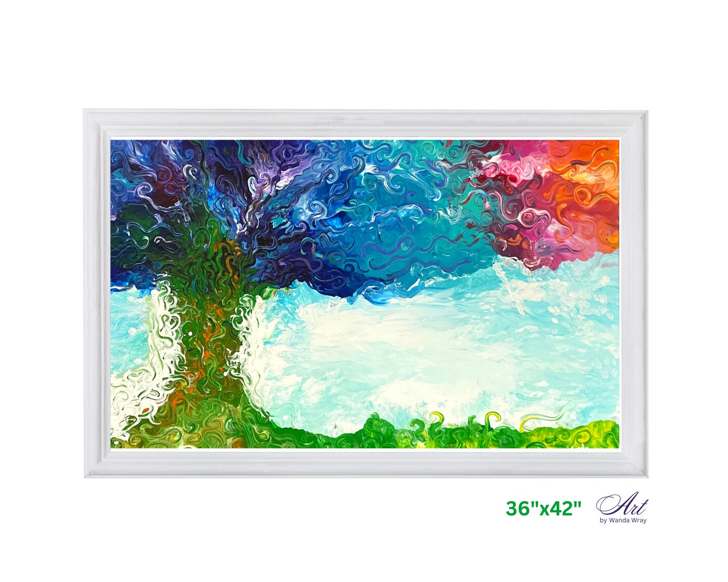 Buy Medium Size Acrylic Paint on Canvas. Original Painting. Tree