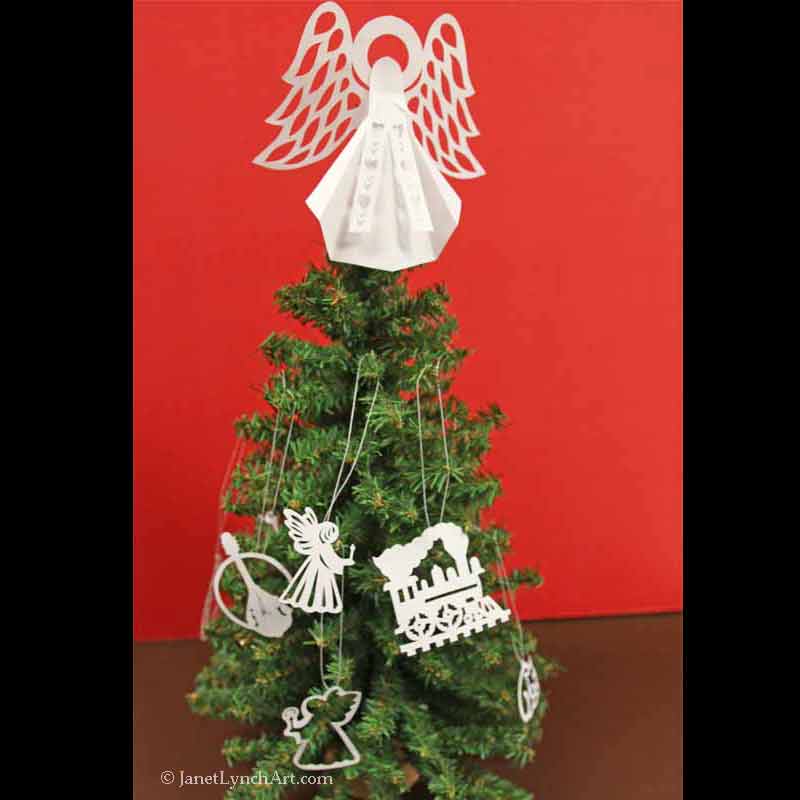 Mini Christmas Ornaments Christmas Decorations Scherenschnitte Vintage Look Old Fashion