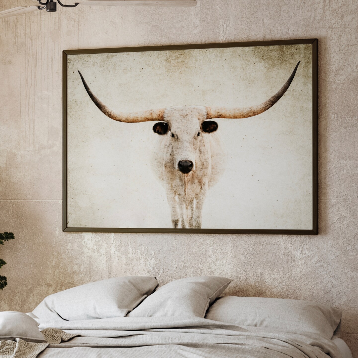 Longhorn wall art, cow photo canvas, Texas longhorn canvas, cow canvas ...