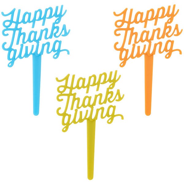 Happy Thanksgiving DecoPics Cupcake Decoration, 12ct