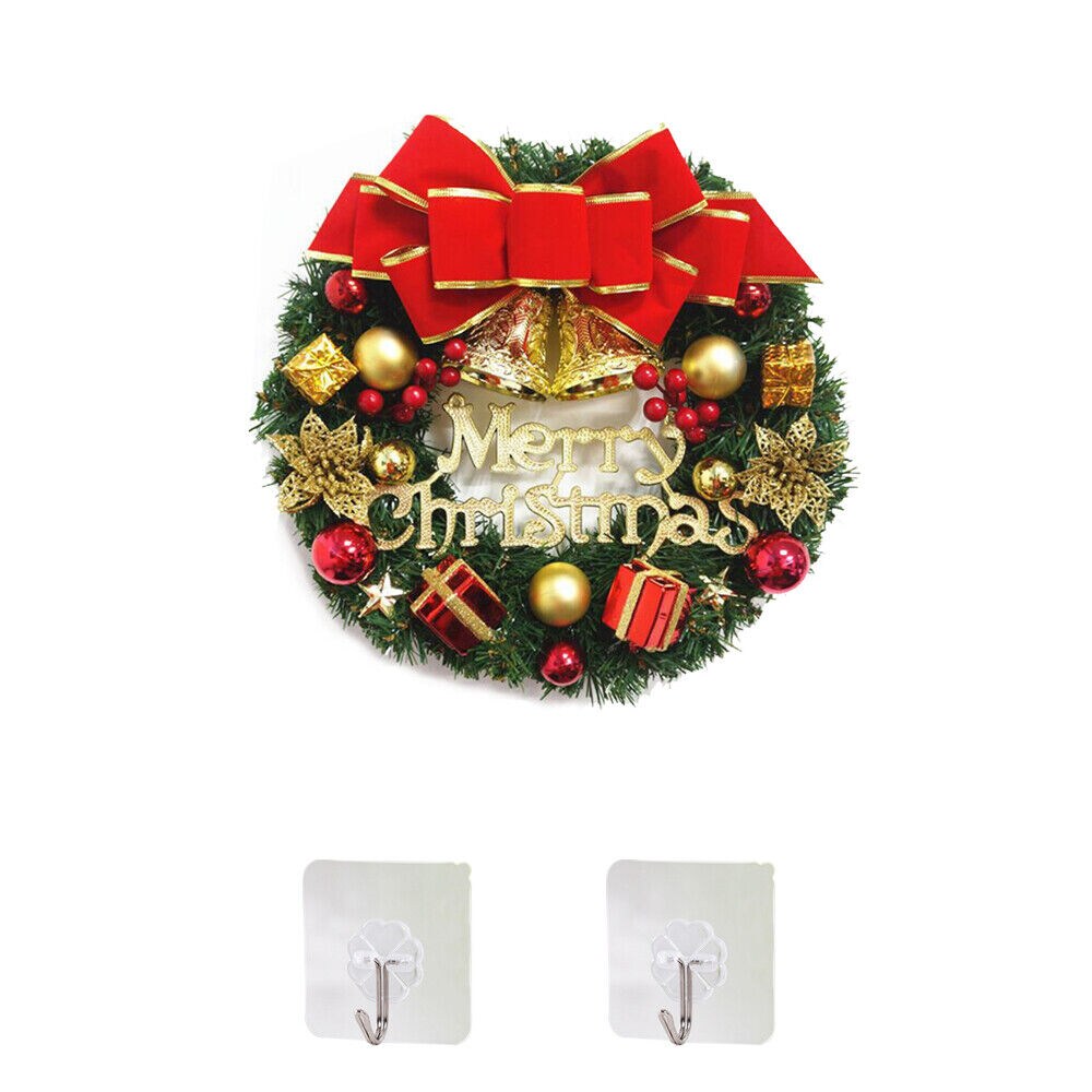 12 Inches Hanging Christmas Wreath Garland Bell Decor