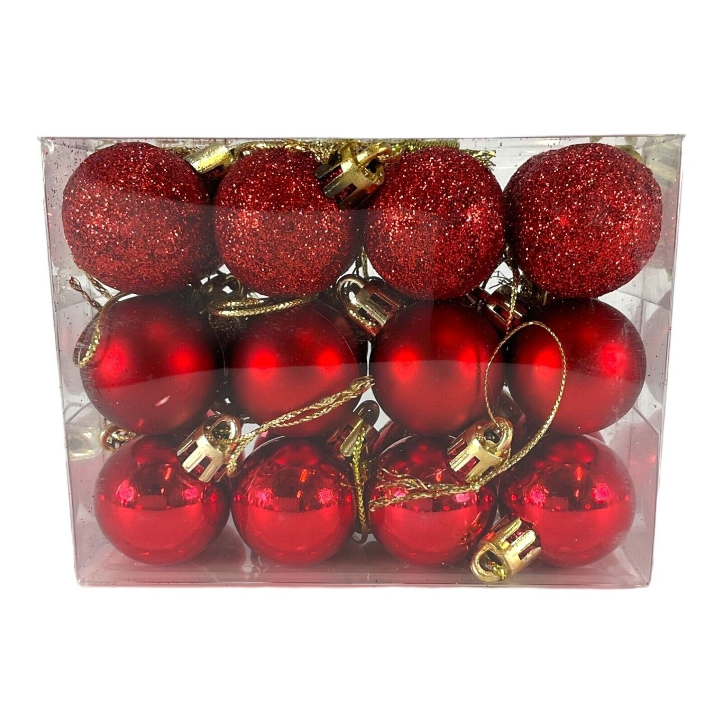 1.2 Inches Shatterproof Ball Ornaments 24 pcs