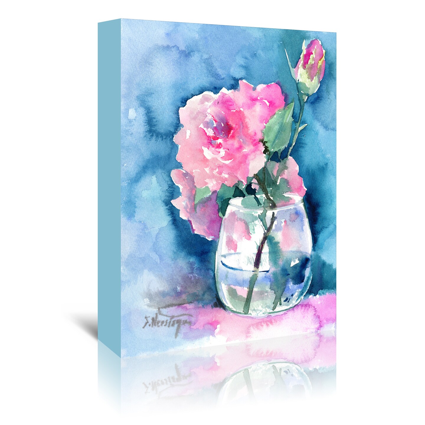 Roses  by Suren Nersisyan  Gallery Wrapped Canvas - Americanflat