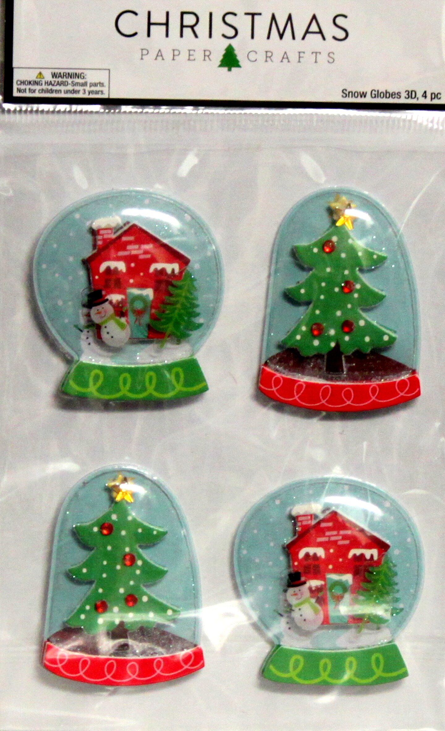 Christmas Snow Globes Dimensional Globe Stickers Michaels