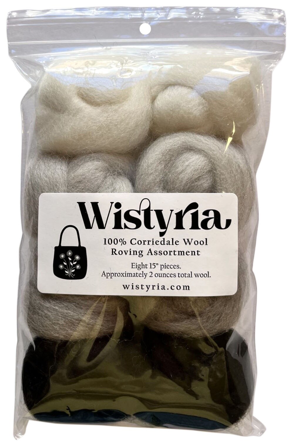 Wistyria Editions Wool Roving 15 .25oz 8/pkg : Target