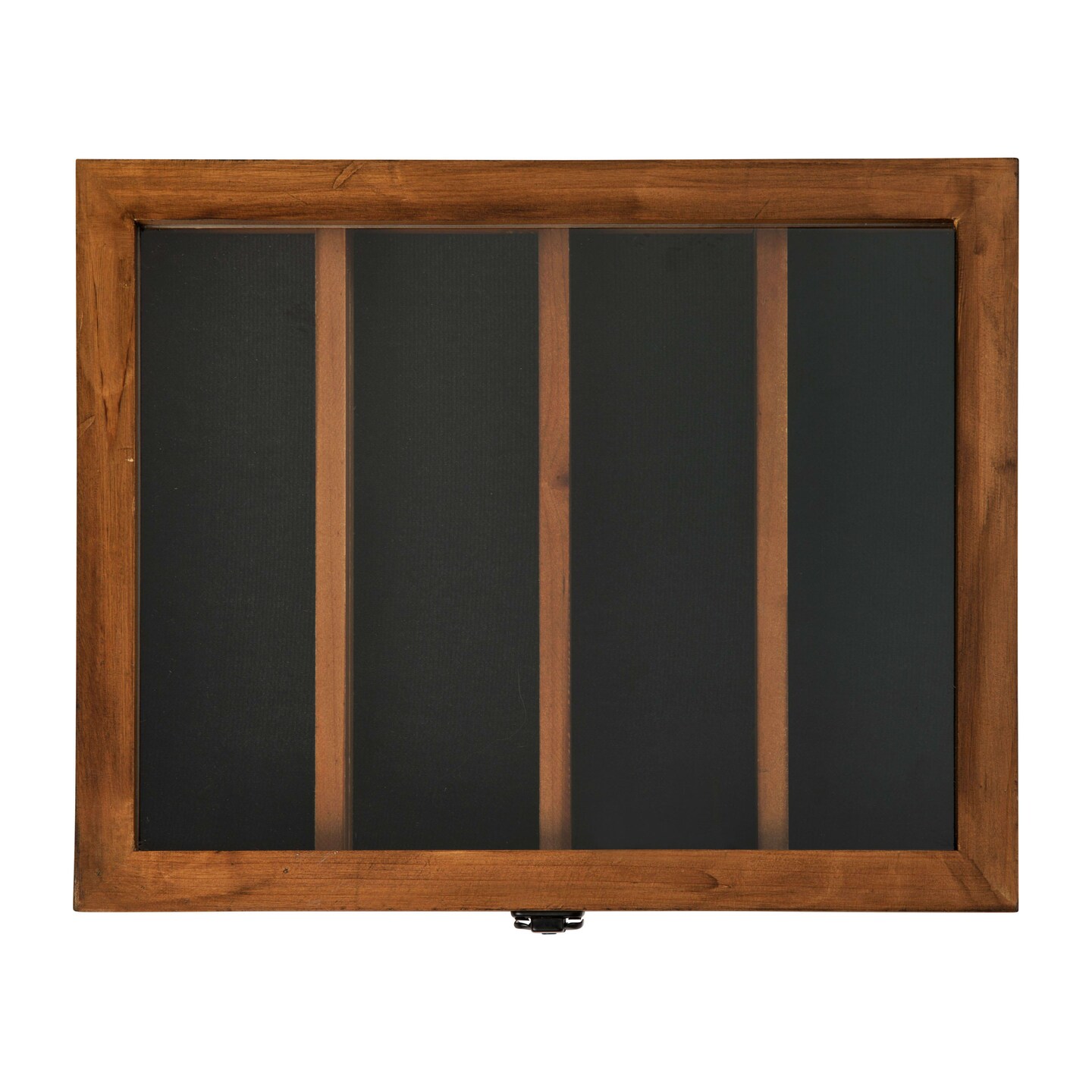 HBCY Creations Medals Display Case - Solid Wood with Acrylic Window - Anti-Theft Lock with 2 Keys - For Mementos and Keepsakes