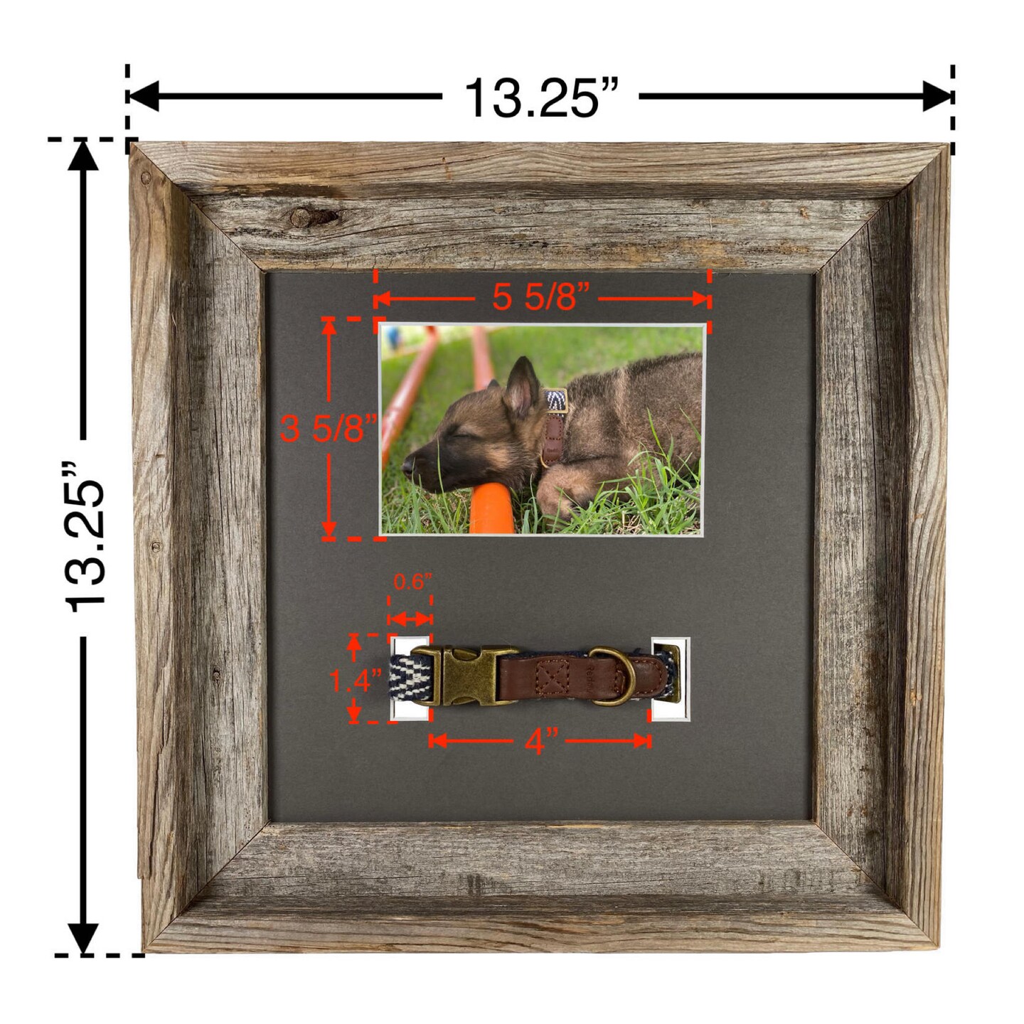 Rustic Farmhouse Pet Series Reclaimed Memorial Wood Picture Frame
