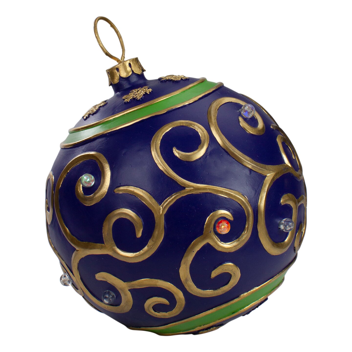 Northlight LED Lighted Large Christmas Ball Ornament Decoration - 12&#x22; - Blue
