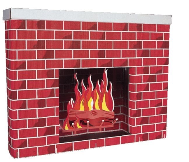 Corobuff&#xAE;&#xA0;Cardboard Fireplace Decoration
