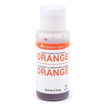 LorAnn Orange Liquid Food Color, 1 ounce squeeze bottle